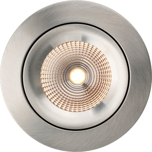 SLC One 360° SunLike indbygningsspot, 2700K, aluminium billede