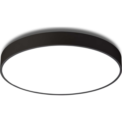 Antidark Luna plafond, Ø45 cm, 3000K, sort