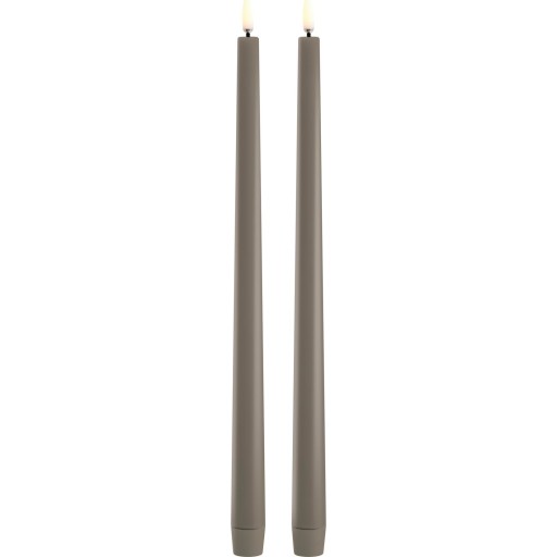 Uyuni LED kronelys, batteri, beige