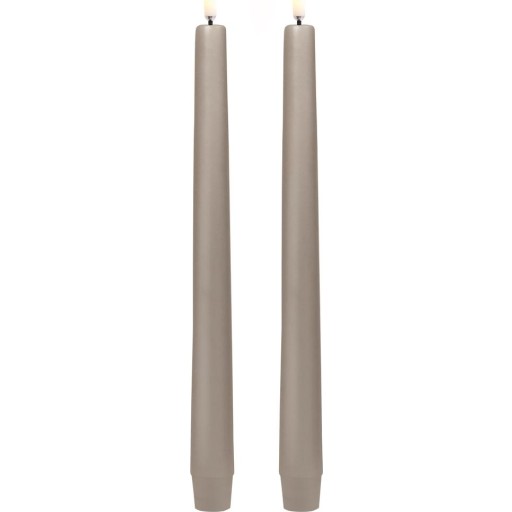 LED Kronelys, Sandstone, Smooth, 2-pack, 2,3x25 c Sandstone