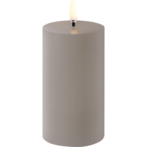4 stk Uyuni LED bloklys, batteri, beige