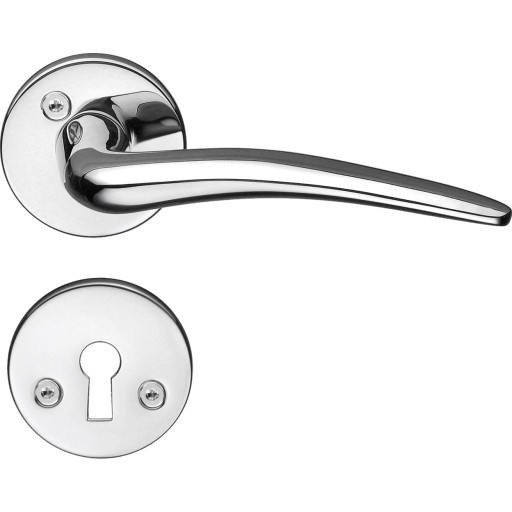 Beslagsboden Basic Classic dørhåndtag, poleret krom