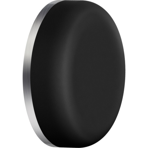 Beslagsboden dørstopper, vægmonteret, sort