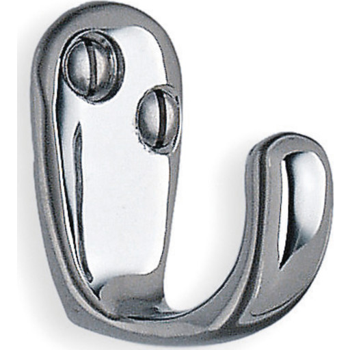 Beslagsboden håndklædekrog, poleret krom