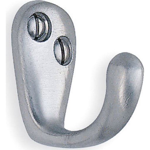 Beslagsboden håndklædekrog, børstet krom