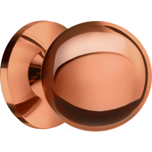 Beslagsboden knop, kobber
