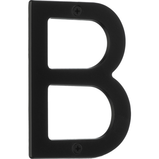 Beslagsboden Villa husbogstav, B, sort