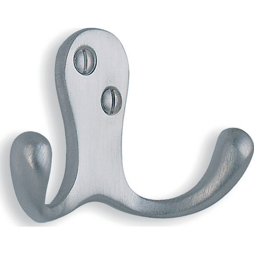 Beslagsboden håndklædekrog, børstet krom