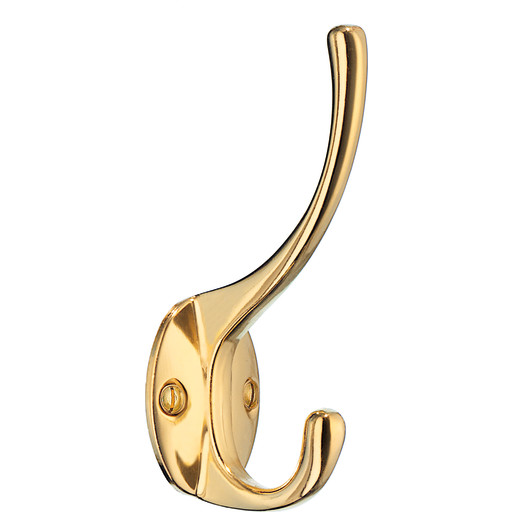 Beslagsboden håndklædekrog, messingfinish