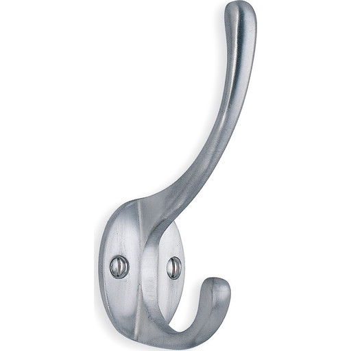 Beslagsboden håndklædekrog, børstet krom