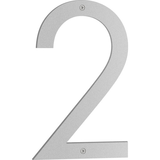 Beslagsboden Nordic husnummer, 2, mat grå