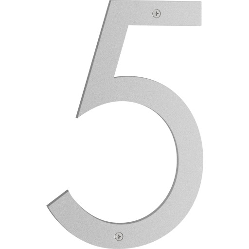 Beslagsboden Nordic husnummer, 5, mat grå