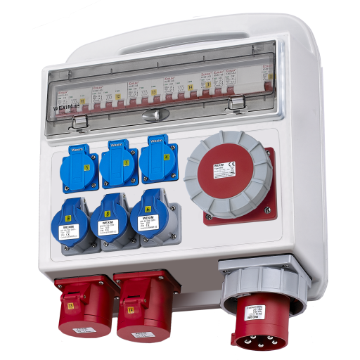 Wexim byggestrømstavle, lille udgave, 63A billede