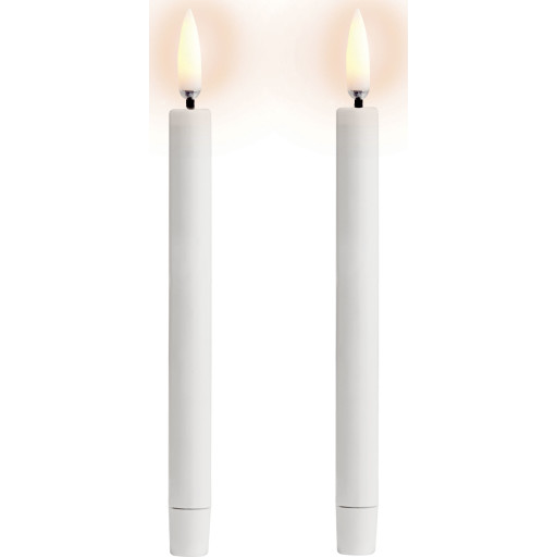 Uyuni LED kronelys, batteri, hvid billede