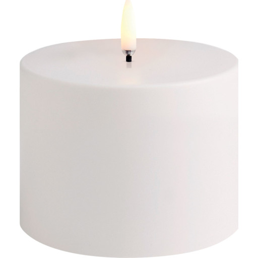 4 stk Uyuni LED bloklys, udendørs, batteri, hvid billede