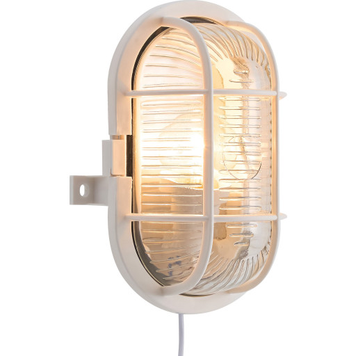 Nordlux sko lampa oval, vit