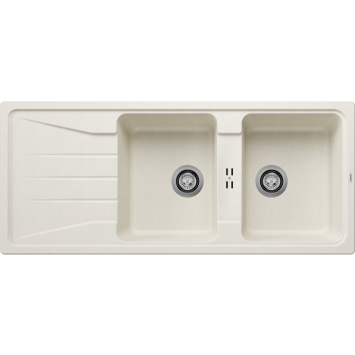 Blanco Sona 8S UX diskb&auml;nk, 116x50 cm, vit