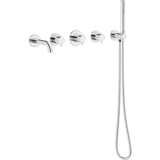 Damixa Silhouet BS2 kararmatur med brusesæt, krom