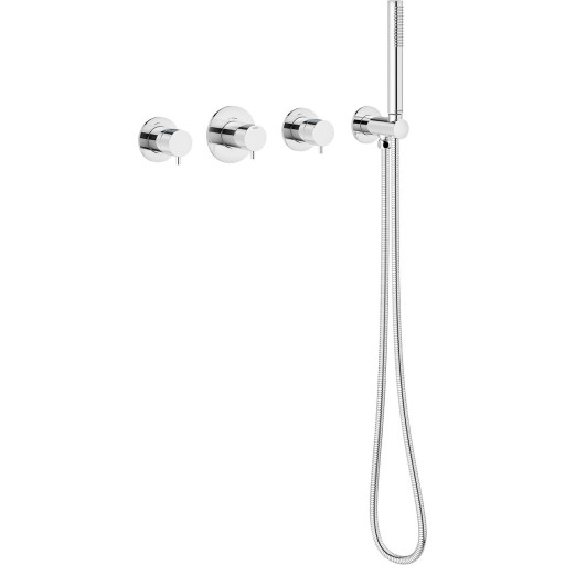 Damixa Silhouet BS1 badkarsblandare med duschset, krom