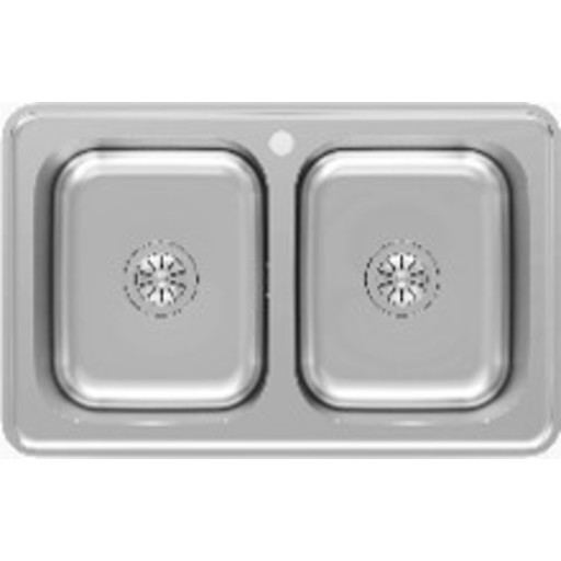 Intra Nivis NIV82DF køkkenvask, 82x51,5 cm, rustfrit stål