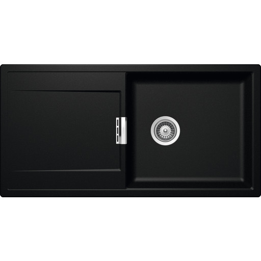 Intra Mono D100L-M køkkenvask, 100x51 cm, sort