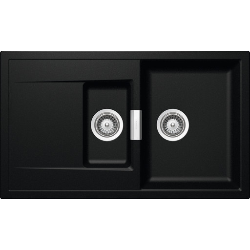 Intra Mono D150-M køkkenvask, 86x51 cm, sort