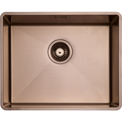 Secher Strib 500 diskb&auml;nk, 52,8x42,8 cm, koppar