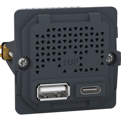 LK Fuga USB-lader A+C, uden afdækning billede