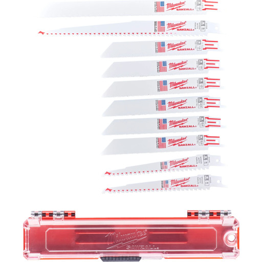 Milwaukee bajonetsavklingesæt, træ og metal, 10 stk