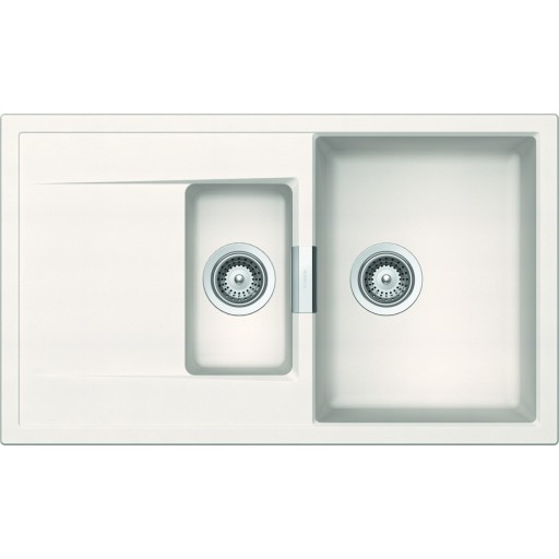 Intra Mono D150-P diskbänk, 86x51 cm, vit