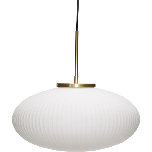 Hübsch - Serene Pendel Ellipse Hvid