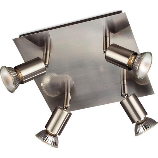 Philips CARREA plate/spiral nickel 4x50W 230V