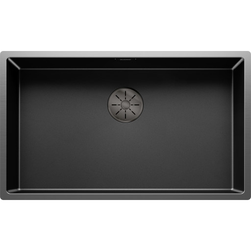 Blanco Claron 700-U UXI diskb&auml;nk, 74x44 cm, svart krom