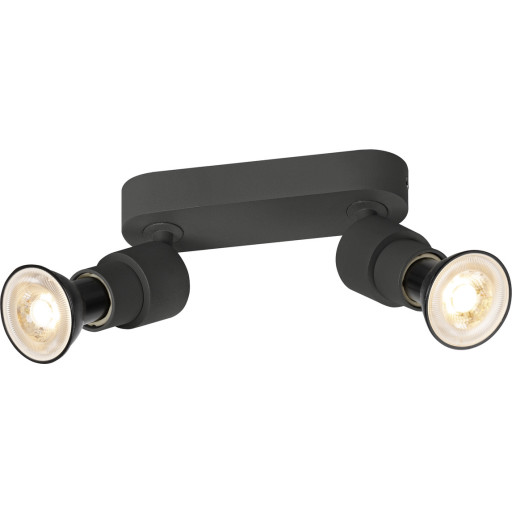 PURI CW Vägg- och taklampa svart GU10 6W IP20