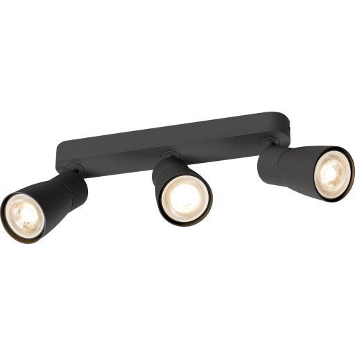 PURI CW Vägg- och taklampa svart/svart GU10 6W IP20