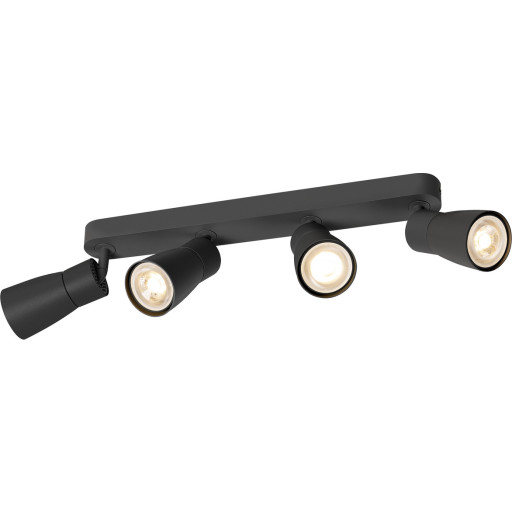 PURI CW V&auml;gg- och taklampa svart/svart GU10 6W IP20