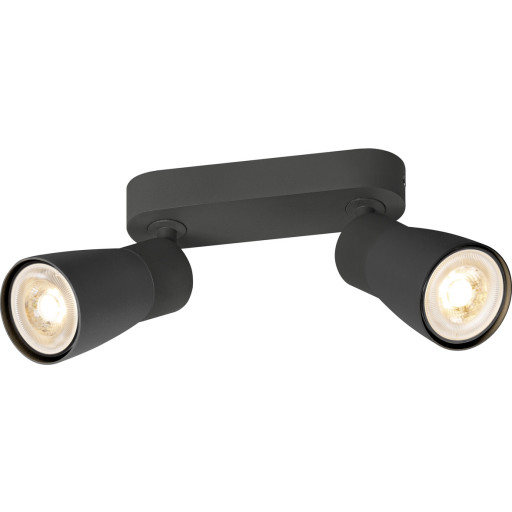 PURI CW Vägg- och taklampa svart/svart GU10 6W IP20