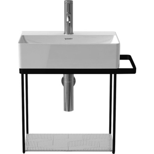 Duravit DuraSquare metalkonsol vægmonteret. Sort mat, passer til vask 073245, håndklædeholder Højre eller Venstre