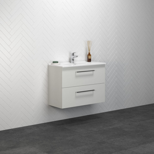 Dansani Mido+ møbelpakke, 81x36,5 cm, hvid højglans