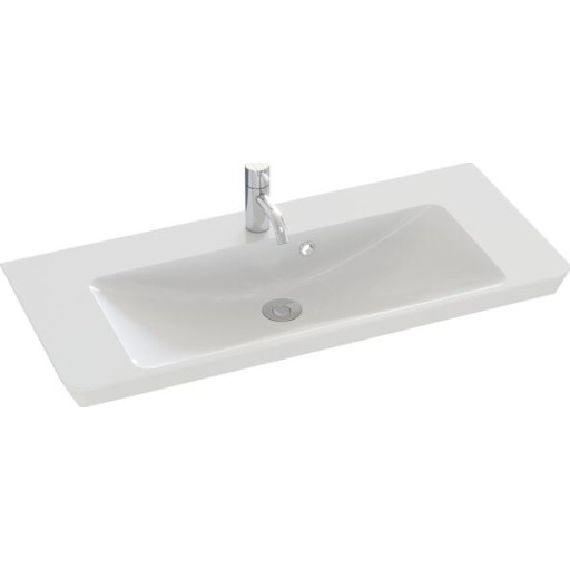 Dansani Mido+ Mini Marbelique håndvask, 86x38 cm, hvid