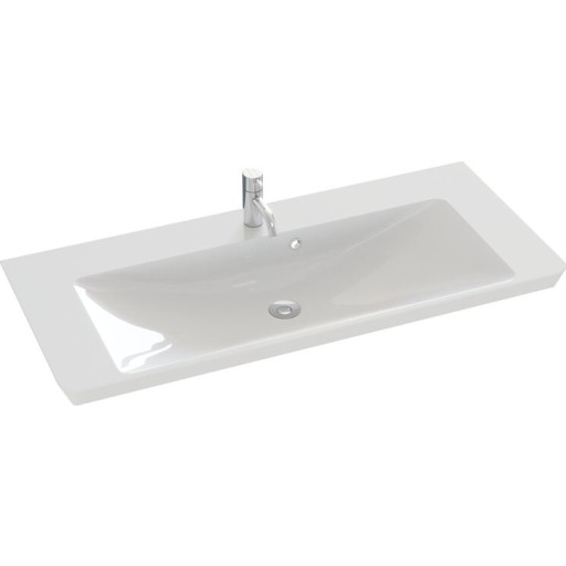 Dansani Mido+ Marbelique håndvask, 106x47 cm, hvid