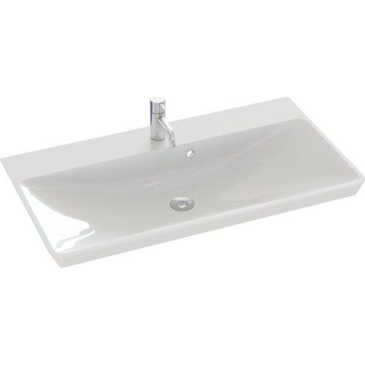 Dansani Mido+ Marbelique håndvask, 86x47 cm, hvid