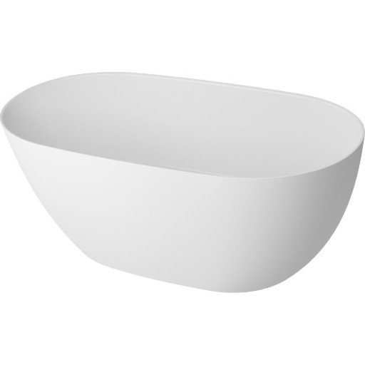 Strømberg Arden badekar, 160x74 cm, mat hvid