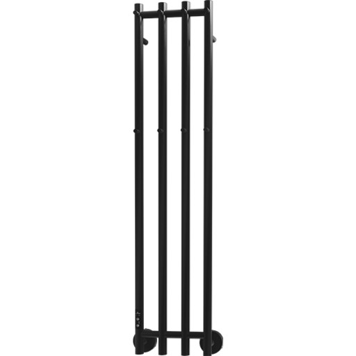 Strømberg Leno håndklædetørrer, el, 125x28 cm, mat sort