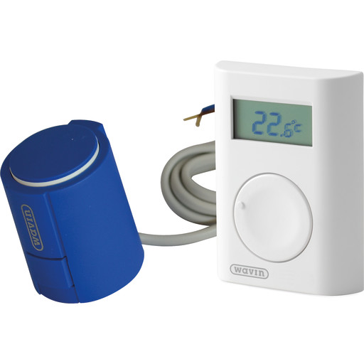 Wavin AHC 9000.Trådløs rumtermostat Inkl. VA50 telestat M30x1,5 mm. 24v