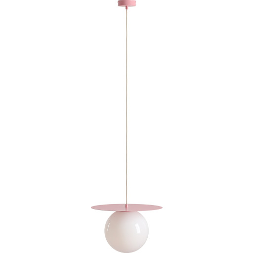Aldex Loop pendellampa, Ø25 cm, rosa