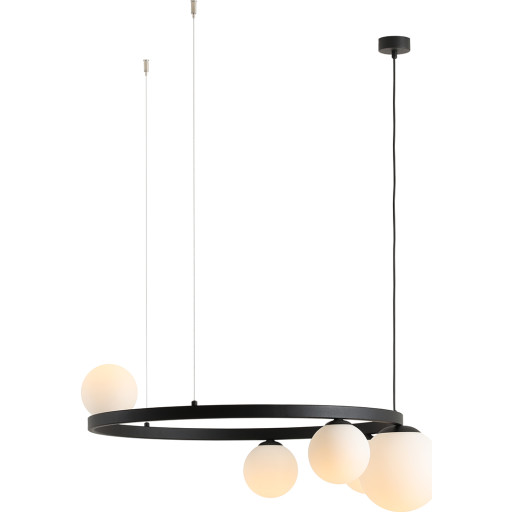 Aldex Garda 5 ljuskrona, svart