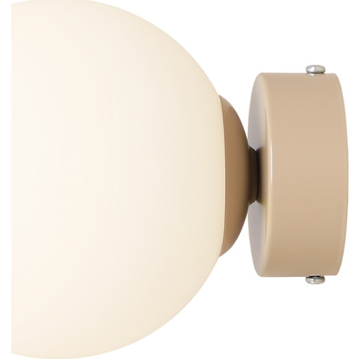 Aldex Ball væglampe, beige, Ø14 cm