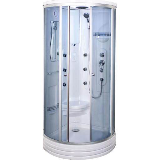 Arrow duschkabin 6006, massagedusch, takdusch, tonat glas