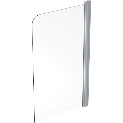 Contura Shower Space badekarsvæg, 79 cm, klart glas, aluminium profil